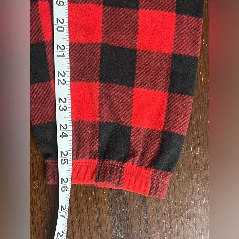 GAP Teen Buffalo Plaid Fleece Pajama Set 14/16
